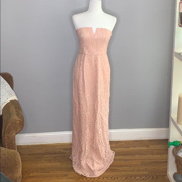 Donna Morgan Dresses & Skirts - Donna Morgan Pink Column Reese Strapless Dress 4